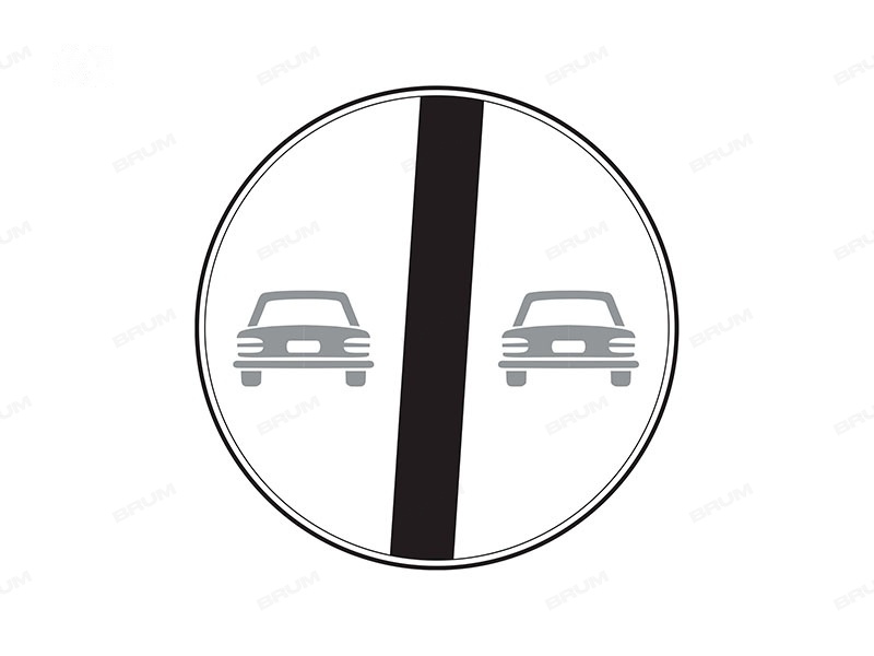 Il segnale raffigurato indica la continuazione del divieto di sorpasso (82)