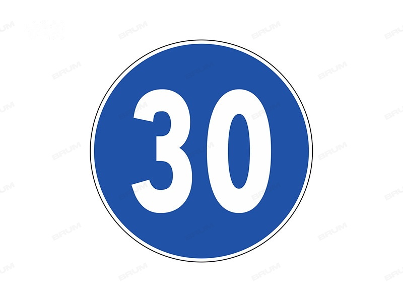 In presenza del segnale raffigurato è consentito marciare alla velocità di 40 km/h