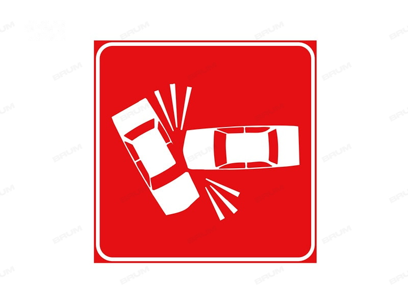 Il pannello integrativo raffigurato invita a rallentare a causa di un incidente