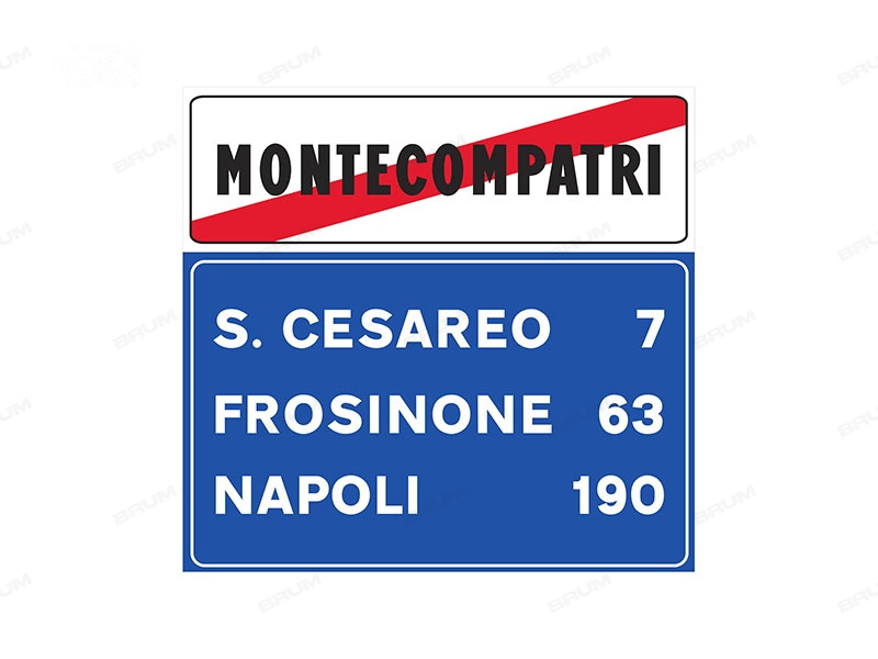 Il segnale raffigurato indica la fine del centro abitato