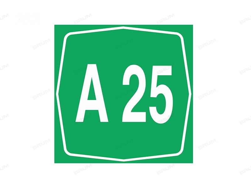 Il segnale raffigurato indica il numero dell'autostrada