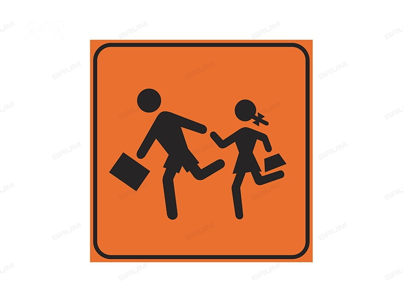 Il segnale raffigurato, se posto sul bordo del marciapiede, indica la fermata di uno scuolabus