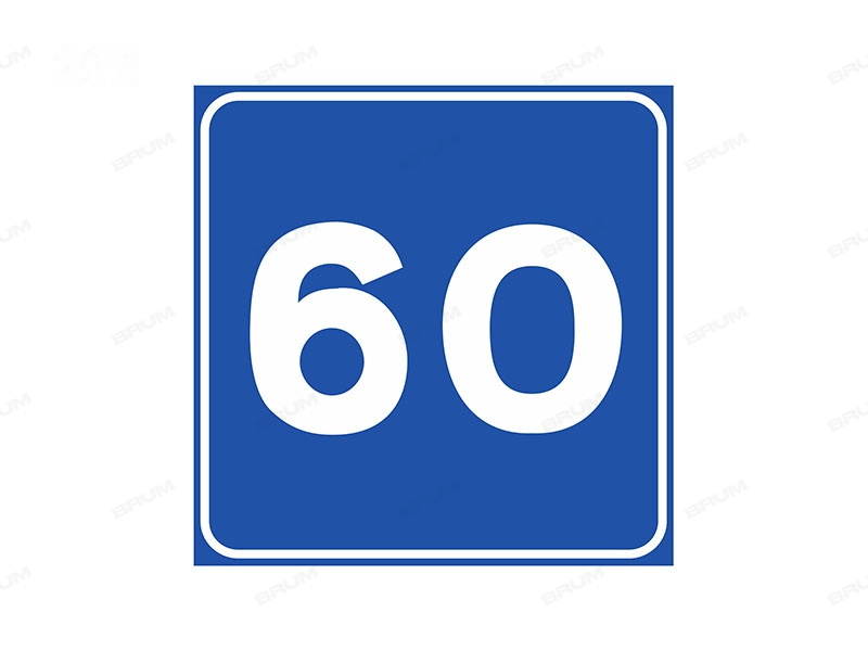 Il segnale raffigurato indica la velocità che si consiglia di non superare in condizioni ottimali di traffico