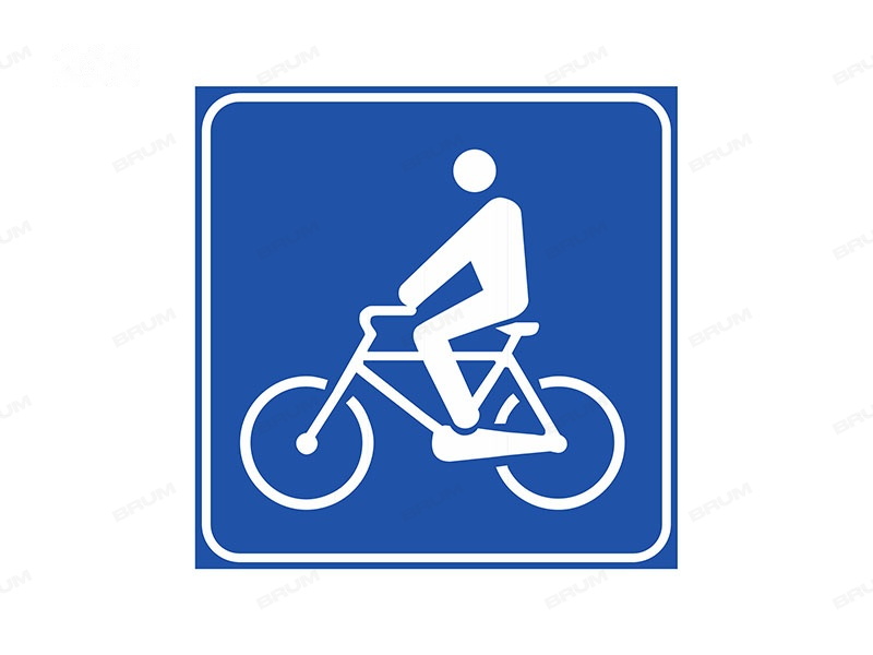 Il segnale raffigurato indica un attraversamento ciclabile