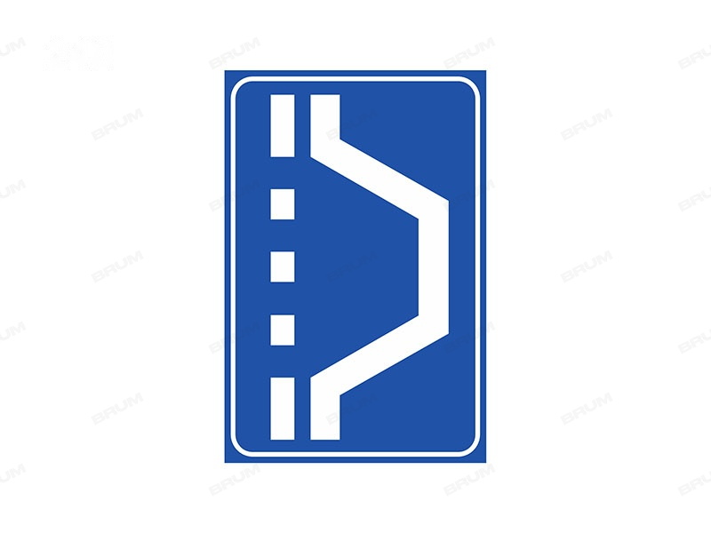 Il segnale raffigurato indica una piazzola a lato della carreggiata per effettuare la fermata