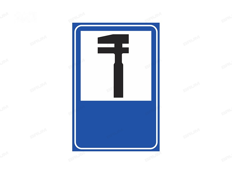 Il segnale raffigurato indica un'officina meccanica per veicoli