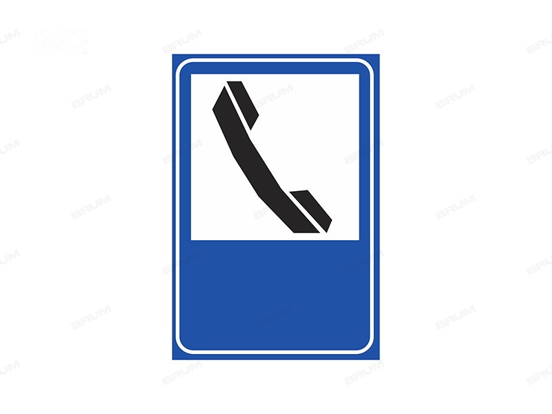 Il segnale raffigurato indica un posto di telefono pubblico nelle vicinanze