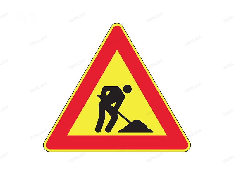 Il segnale raffigurato preavvisa lavori in corso