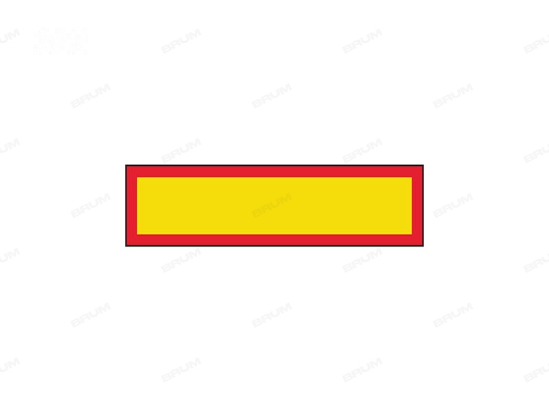 Se il carico sporge longitudinalmente per l'intera larghezza della parte posteriore del veicolo, si devono applicare due pannelli retroriflettenti in figura (305)