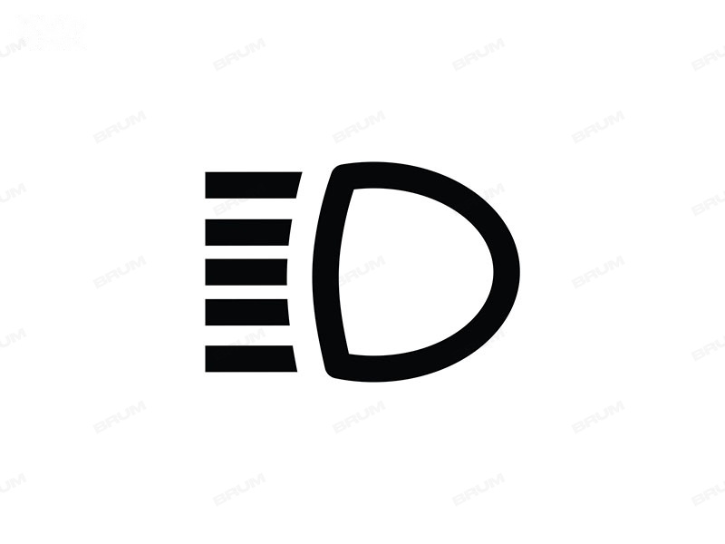 Il simbolo raffigurato è posto sul comando di accensione dei proiettori di profondità