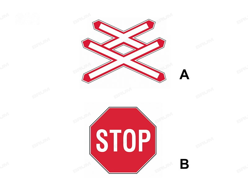 Il segnale (A) può essere abbinato al segnale (B)  (908)