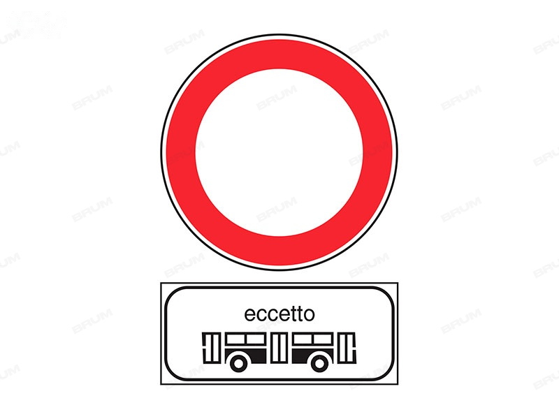 Il segnale in figura permette di transitare solo agli autobus (927)