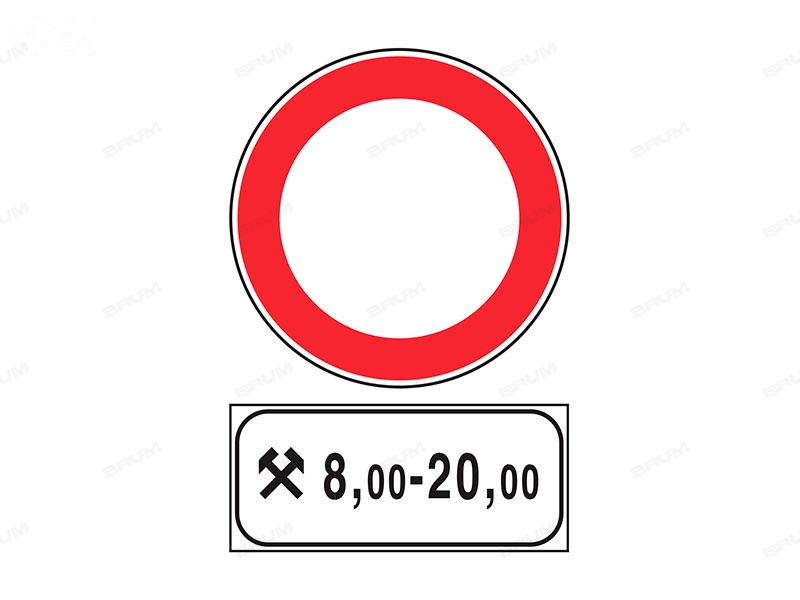 Il segnale raffigurato vieta il transito nella fascia oraria indicata, dei giorni lavorativi  (928)