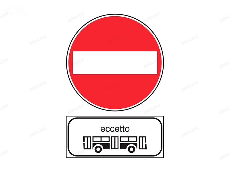 Il segnale in figura vieta l'accesso agli autobus (929)