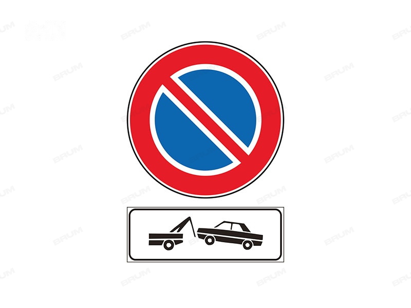 Il segnale raffigurato indica che il veicolo può essere spostato in una depositeria comunale (942)