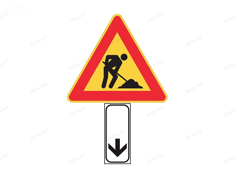 Il segnale raffigurato indica la fine del cantiere stradale (970)