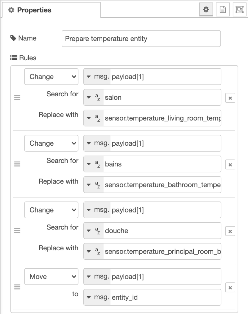 First scheme first block: changing Discord data into a Node