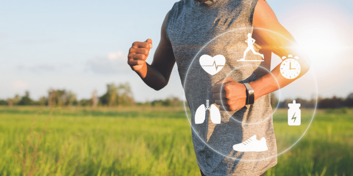 Sports watch air quality monitoring