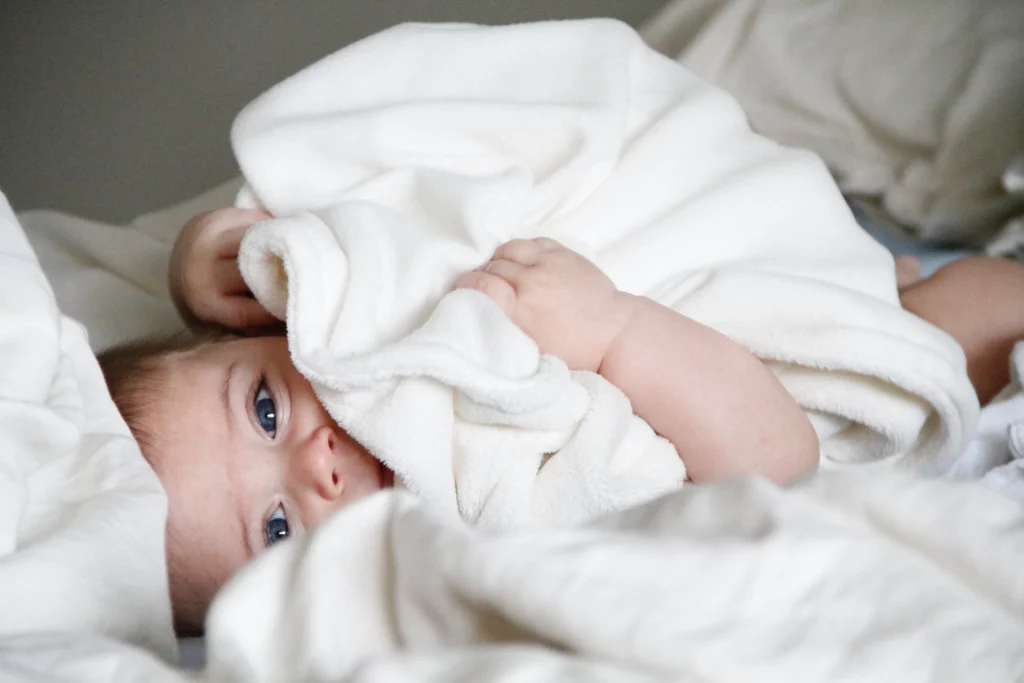 Baby in bed