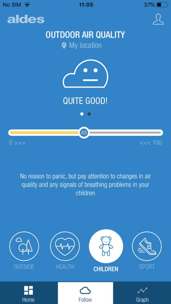 Aldes Indoor Air Quality App