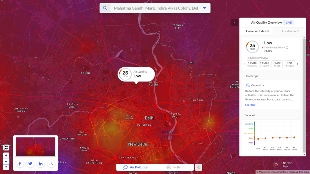 Air pollution trends: New Delhi during Lockdown