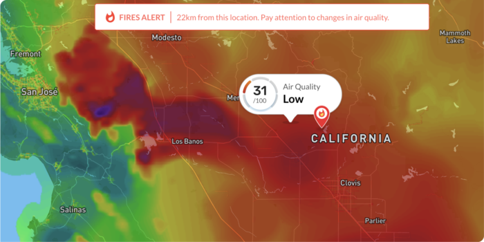 Air Quality Tracker And Fire Alert By BreezoMeter