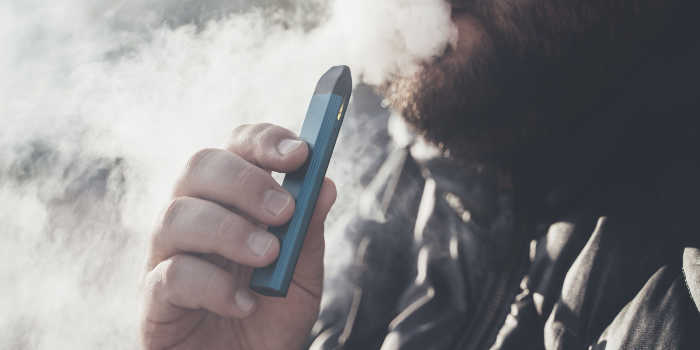 Man Vaping