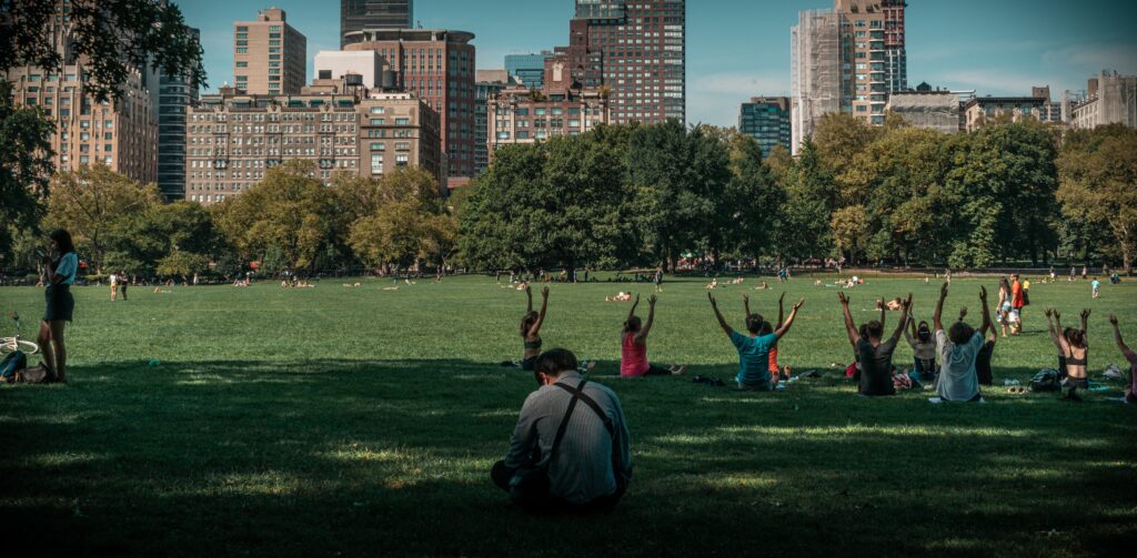 Clean air outdoor exercise park