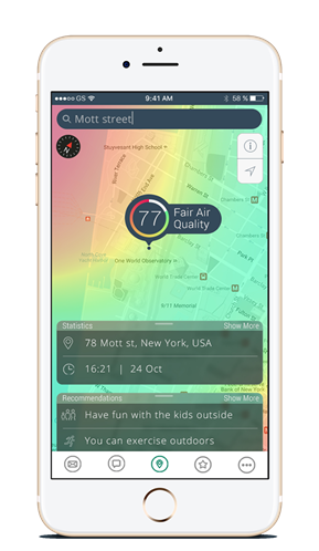 Air quality iphone app