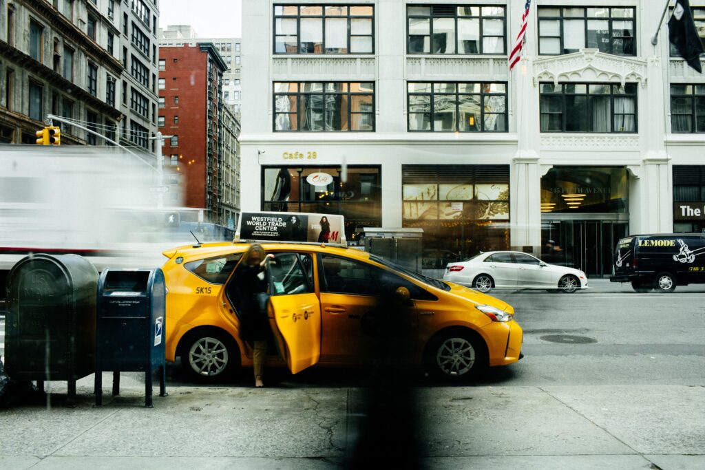 Taxi drop off - air quality reporting