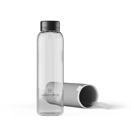 TARANAE : bouteille en verre transparente (500ml)