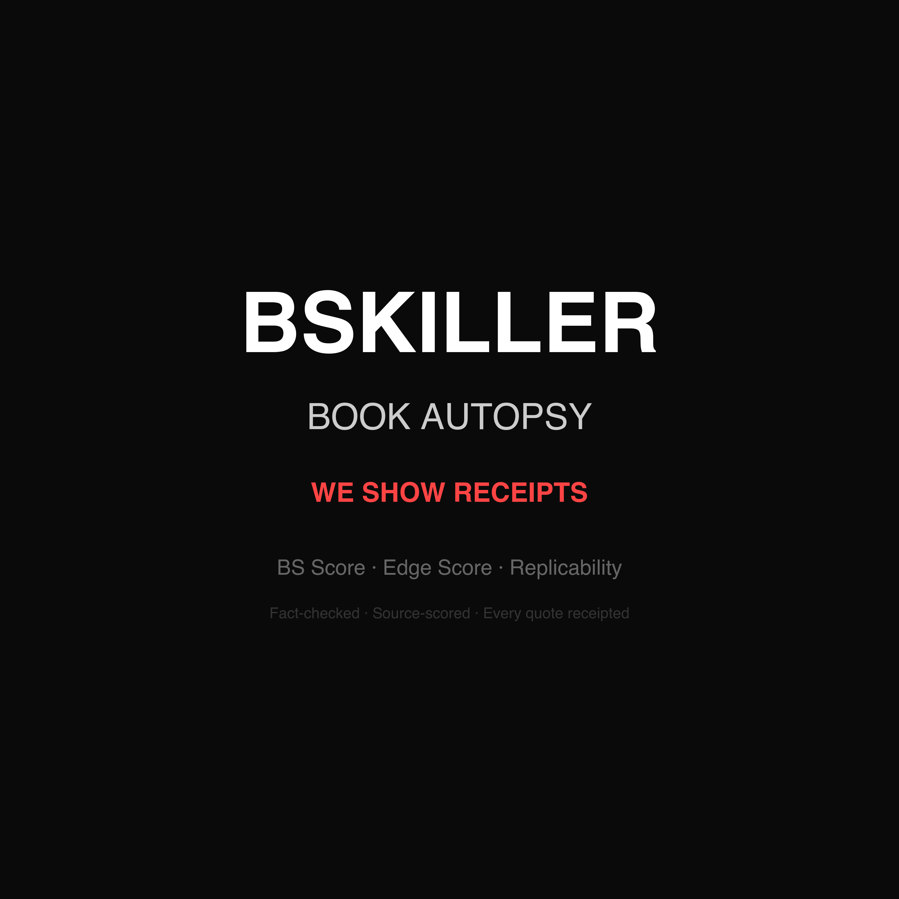 BSKiller Book Autopsy