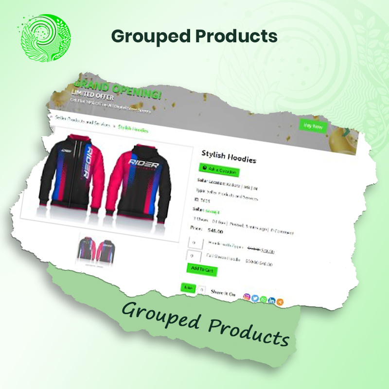 Grouped products, Grouped merchandise
