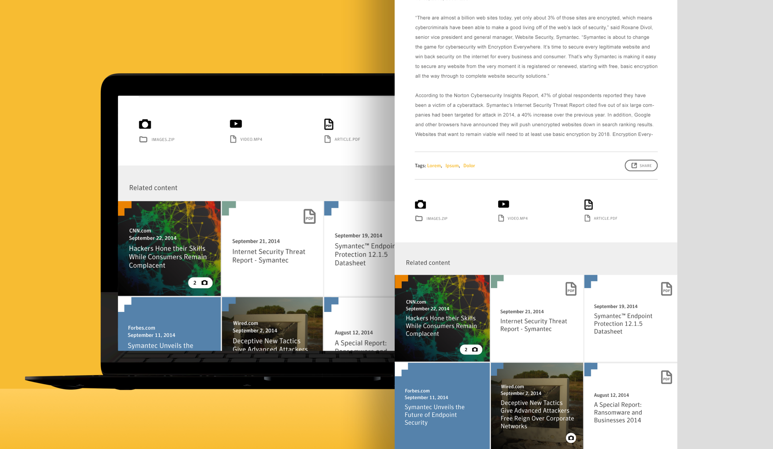 Category filtering view