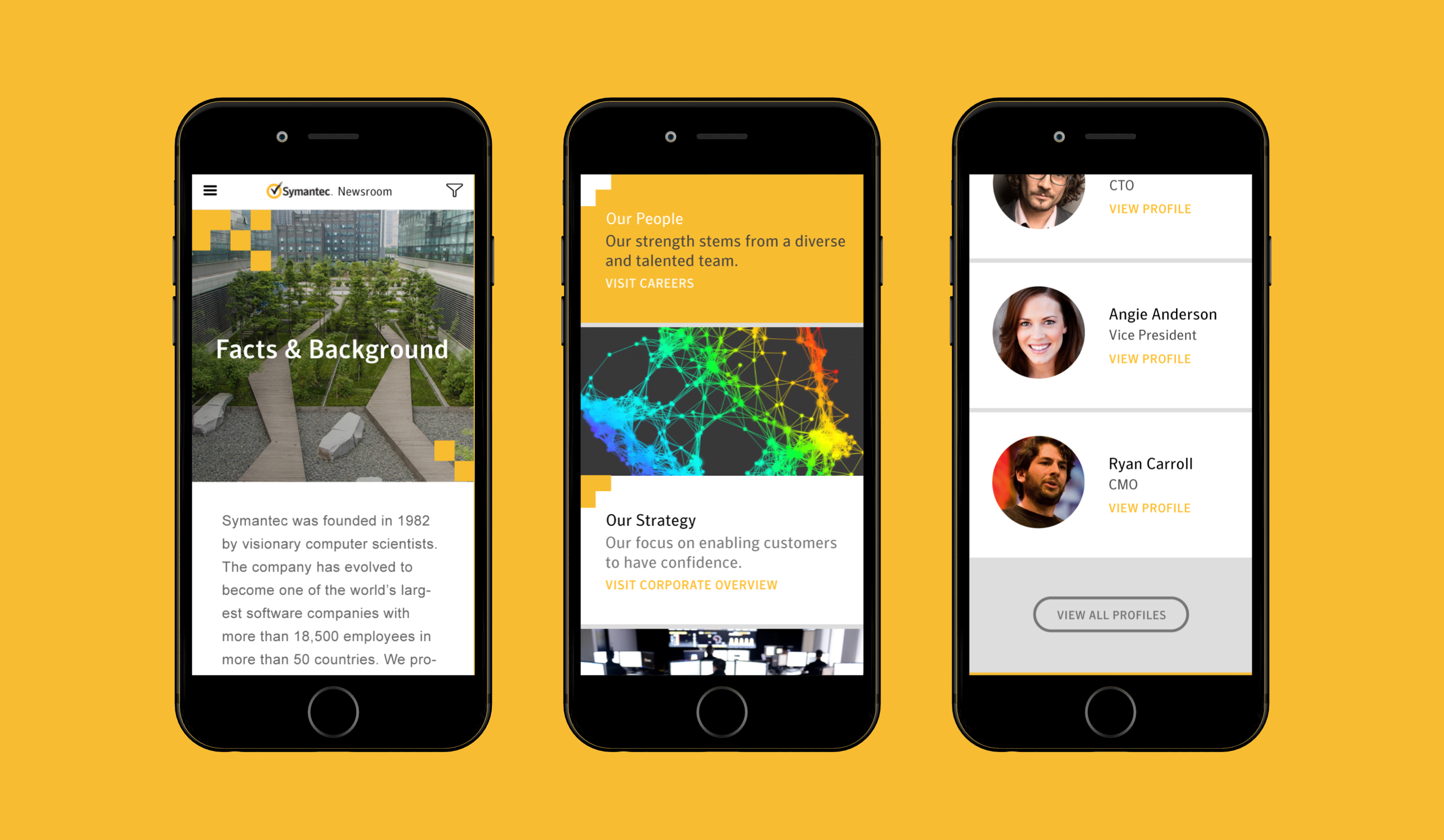 Tablet responsive view