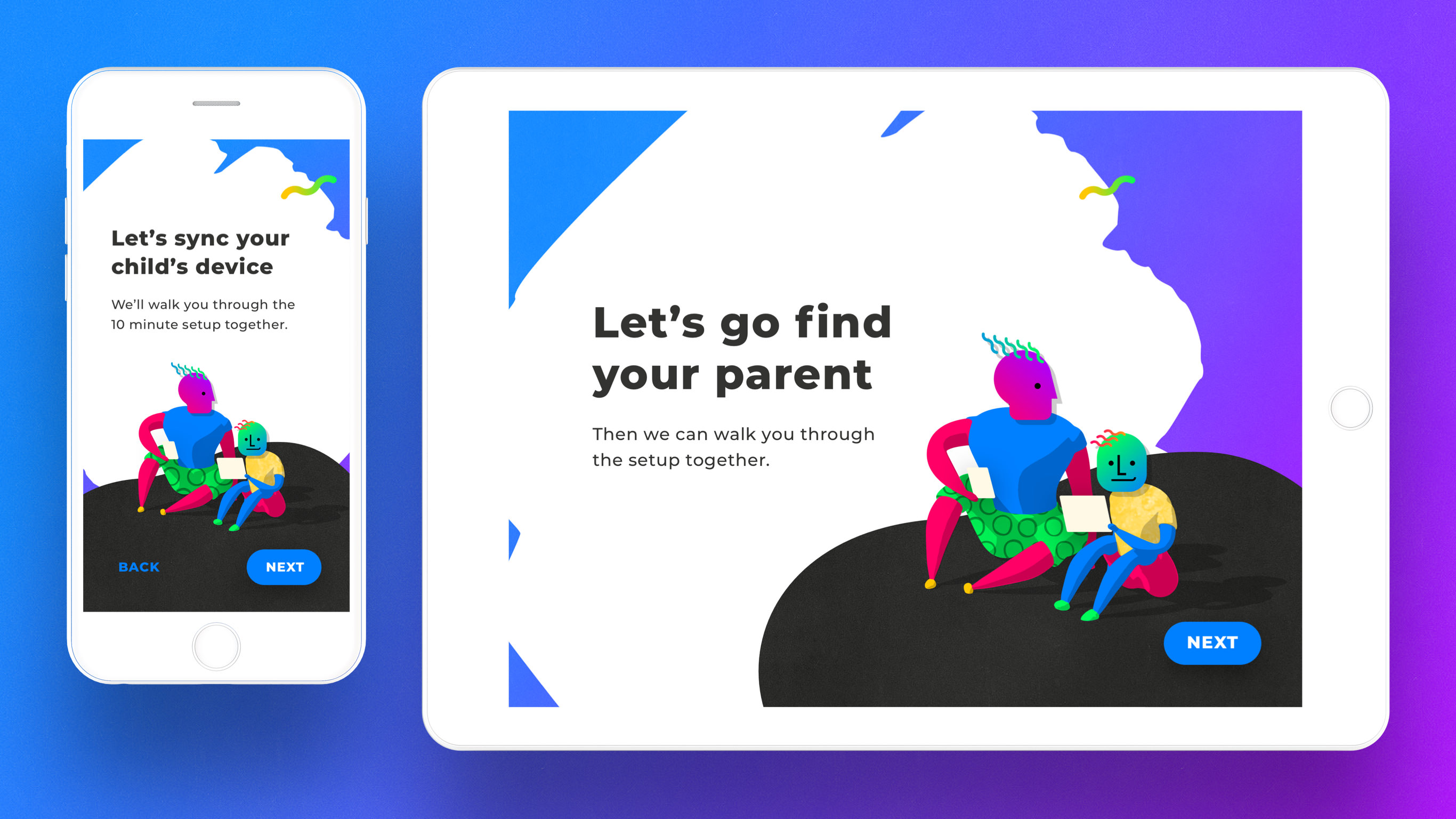 Child app content view