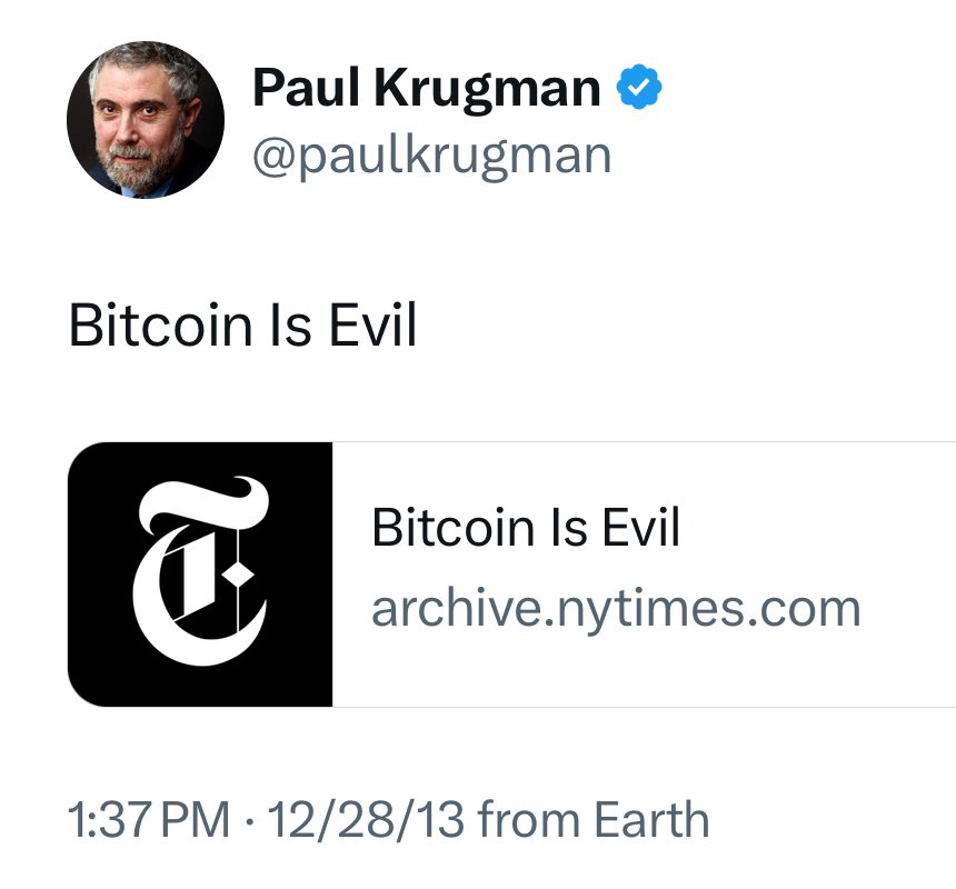 New York Times headline: Bitcoin Is Evil