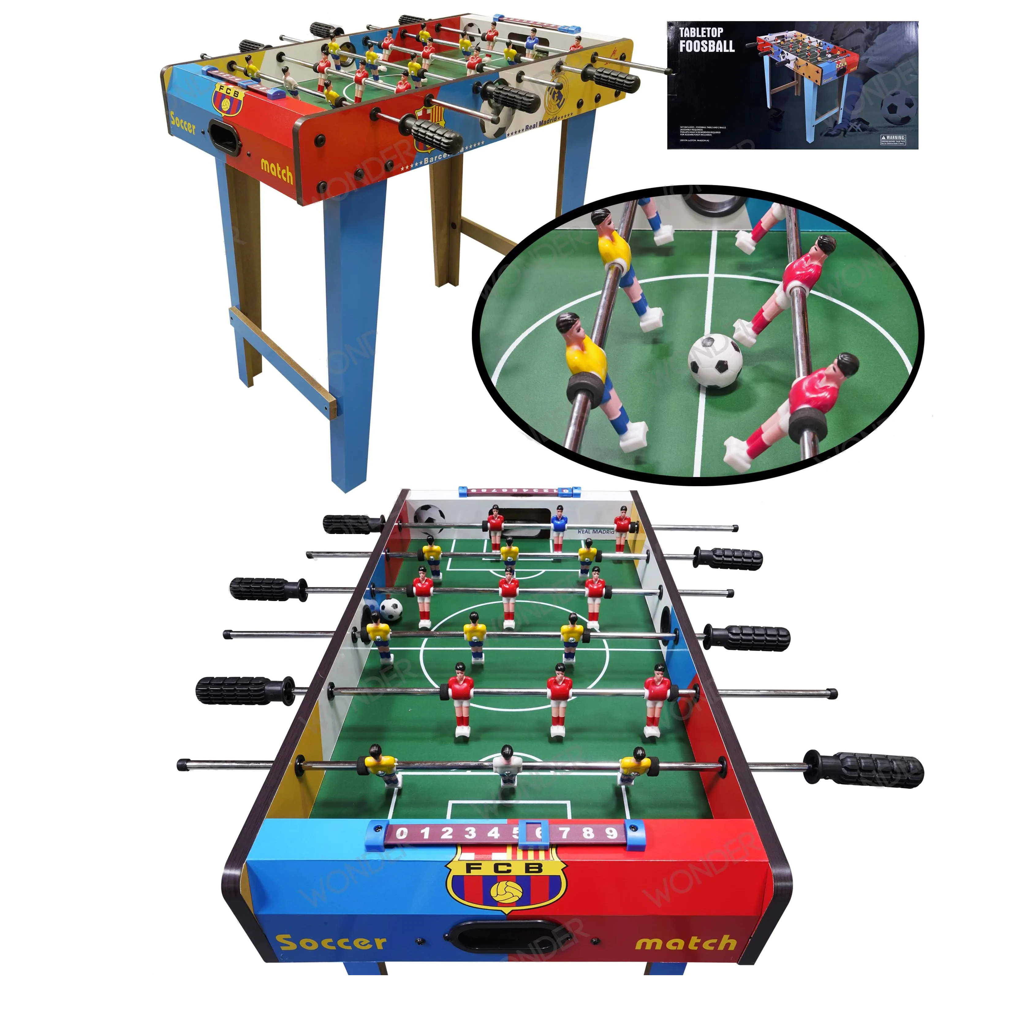 TOSAMZOO Futbolín de repuesto de mesa de futbolín bolas de fútbol de mesa  de juego de 1417in tamaño de mesa de juego en blanco y negro paquete de 6 –  Yaxa Colombia