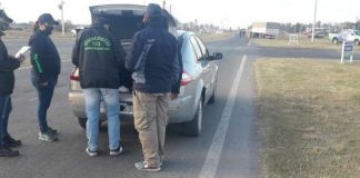 IMPORTANTE CONTROL POLICIAL EN EL CRUCE DE RUTAS