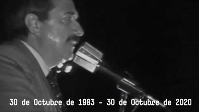 La UCR villeguense presente en video homenaje, a 37 años del triunfo de Raúl Alfonsín