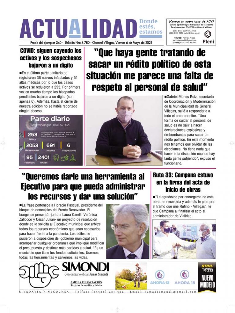 Tapa viernes 7 de Mayo de 2021