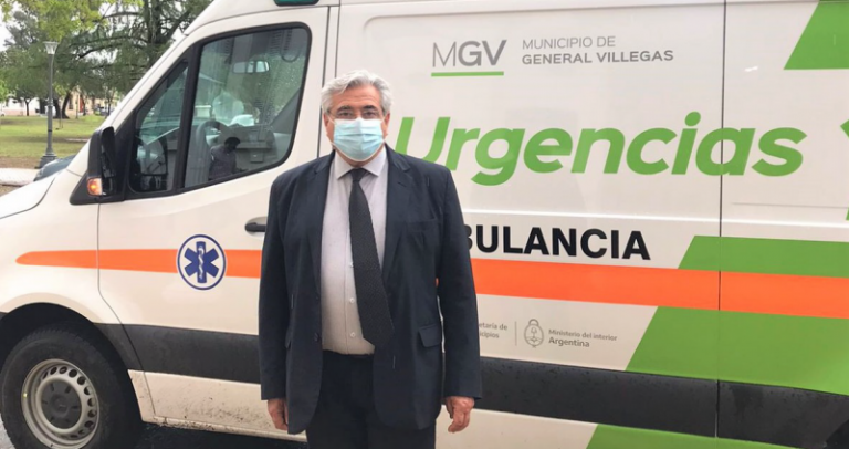 General Villegas recibió una nueva ambulancia en el marco del programa «Municipios de Pie»