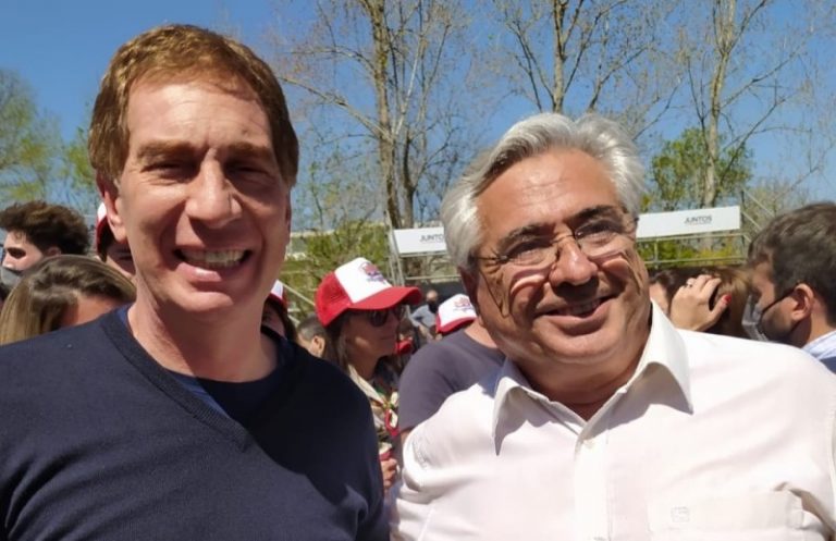 Campana estuvo presente en el lanzamiento de Juntos y mostró su apoyo a Santilli