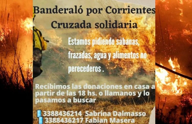 Banderaló se suma a las donaciones por Corrientes