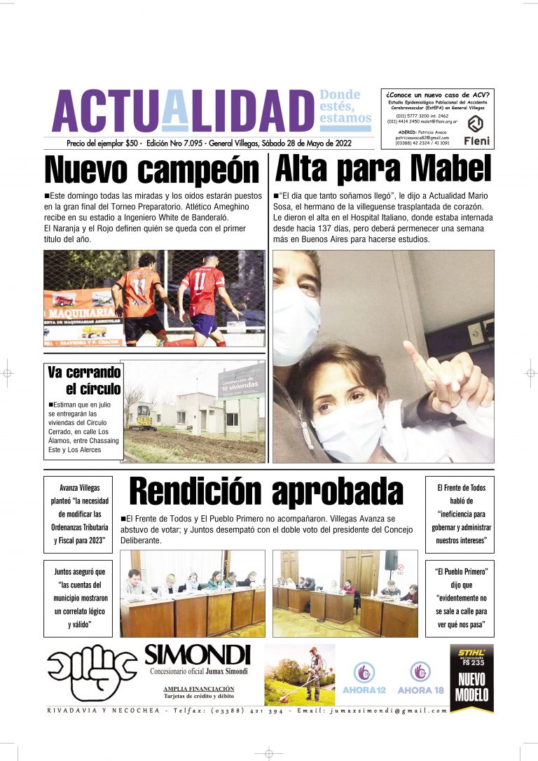 TAPA Sábado 28 de Mayo de 2022