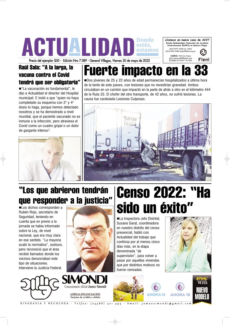 TAPA Viernes 20 de Mayo de 2022