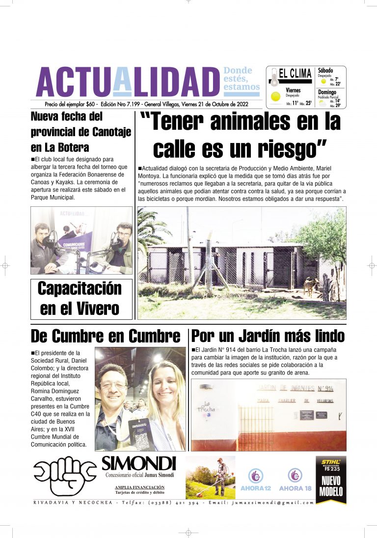 TAPA Viernes 22 de Octubre de 2022