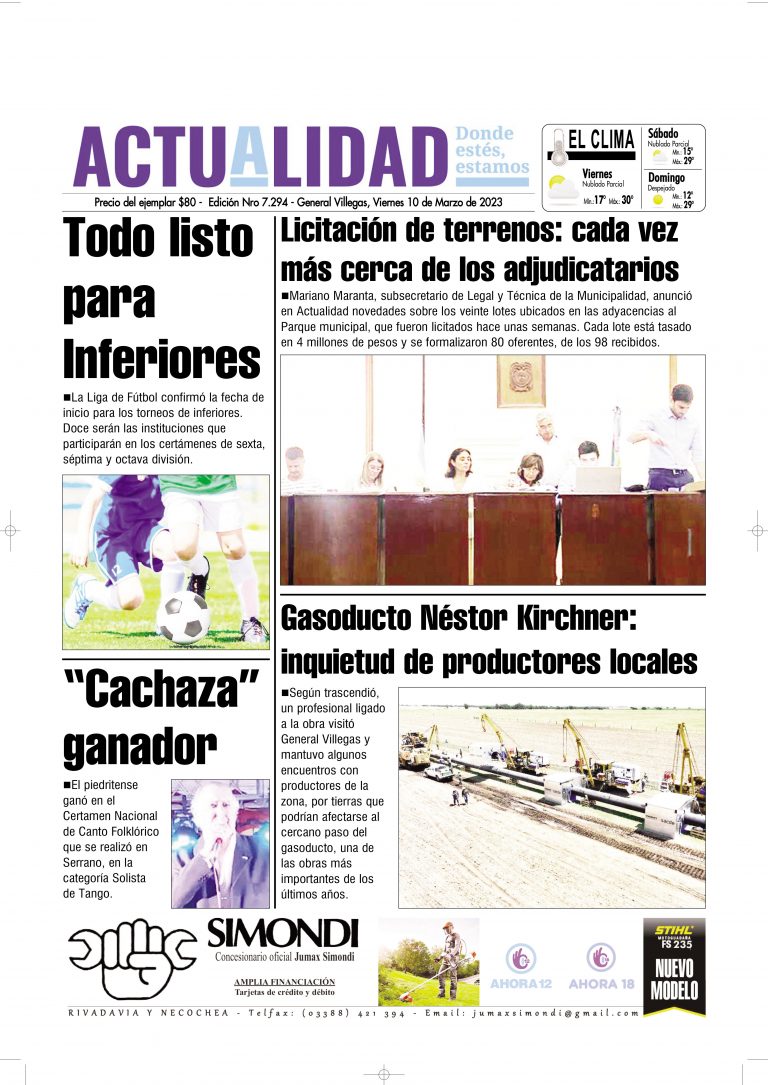 TAPA Viernes 10 de Marzo de 2023