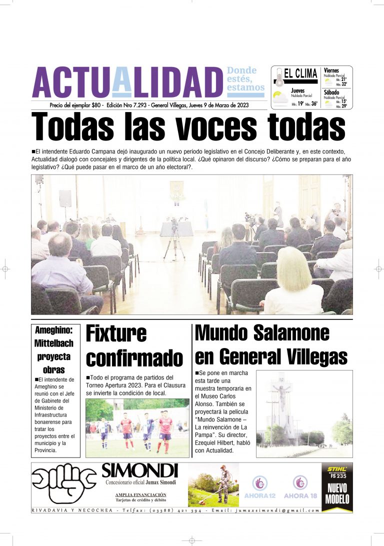 tapa Jueves 9 de Marzo de 2023