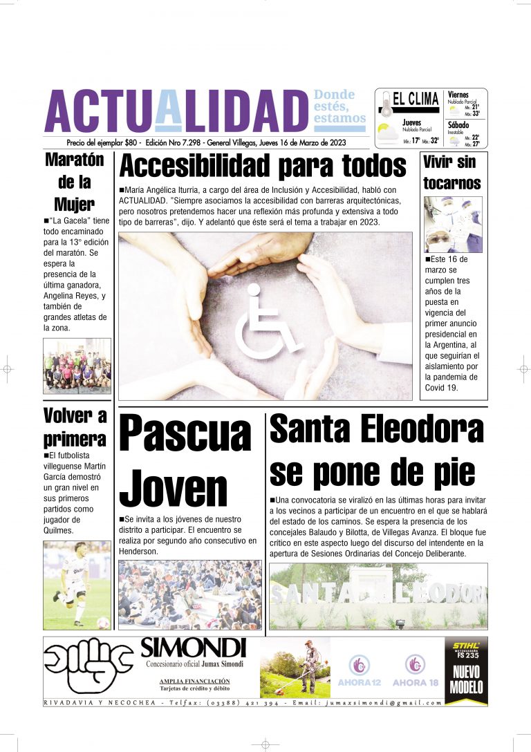 TAPA Jueves 16 de Marzo de 2023